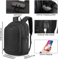 Travel Laptop Backpack Water Resistant Anti-Theft Bag with USB Charging Port and Lock 15.6 Inch Computer Business Backpacks for Women Men Work College Gift,Casual Daypack